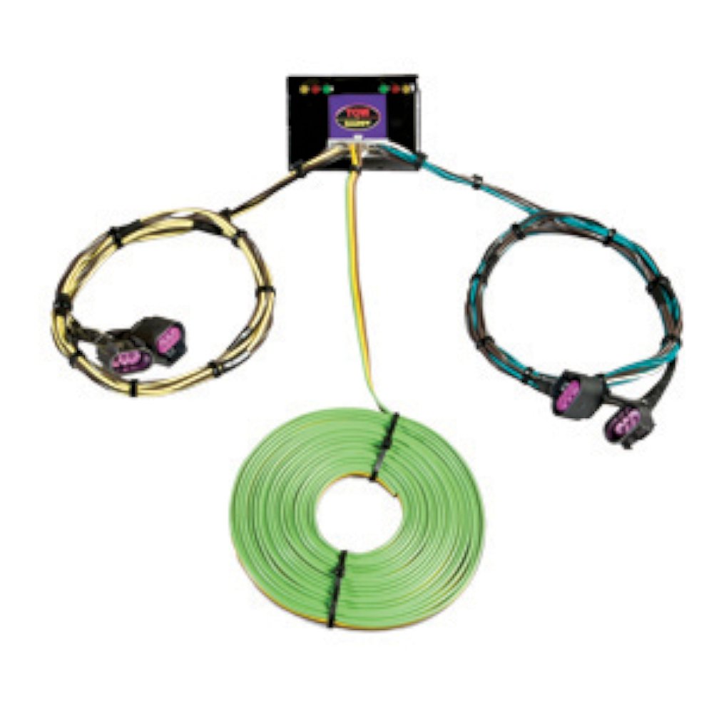 TowDaddy 1003 Plug-n-Tow Wiring Harness for Trailer Lights - Universal 4-Pin Connector Kit for Easy Installation on Trucks, SUVs & RVs - Perfect for Towing Trailers, Boats & Campers