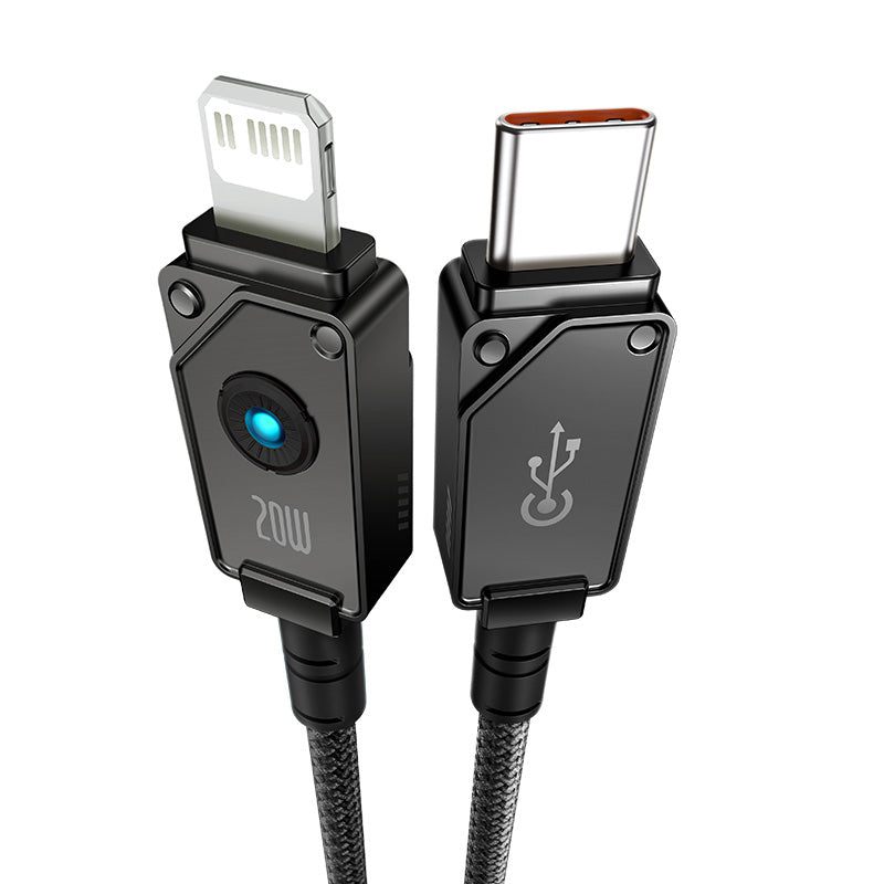 Baseus 20W Fast Charging Cable 2M USB-C to Lightning Cable - High-Speed Charging for iPhone, iPad - Perfect for Home, Office & Travel