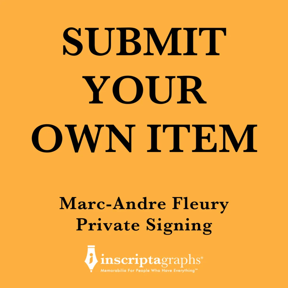 Marc Andre Fleury Autographed Hockey Memorabilia - Preorder Exclusive Signed Collectibles for NHL Fans - Perfect for Sports Memorabilia Collections, Man Cave Decor, and Hockey Gift Ideas