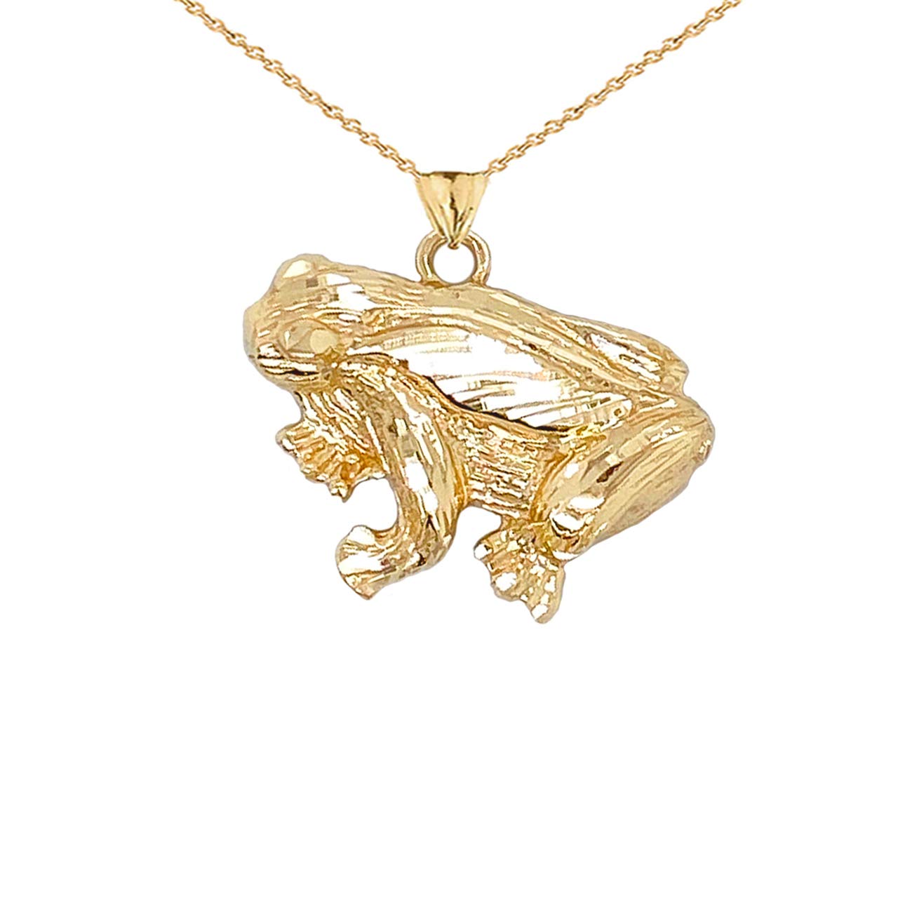 14k Gold Frog Charm Necklace - Perfect for Gifts & Parties