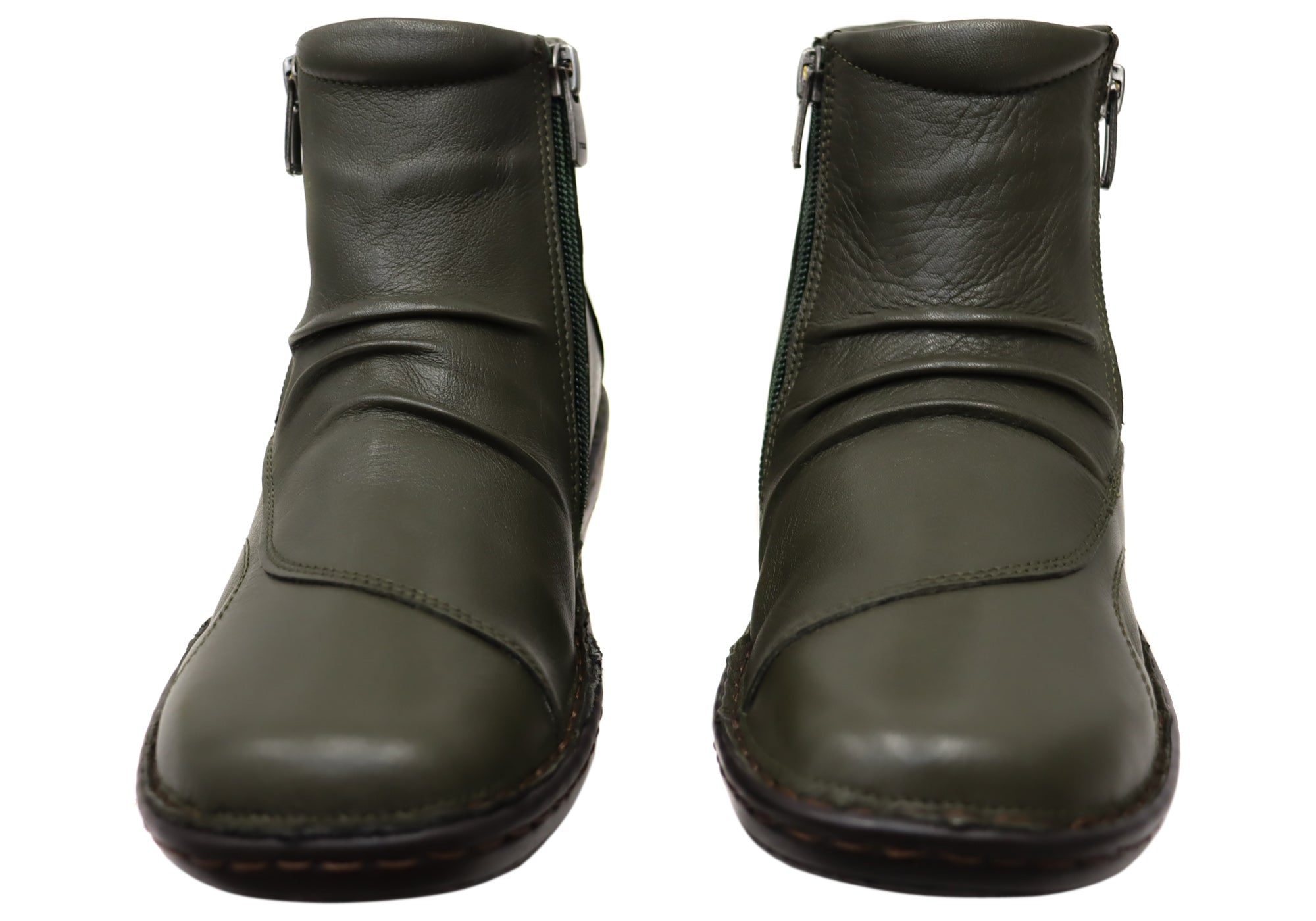 Orizonte Talun Women's European Comfortable Leather Ankle Boots - Stylish & Soft for Walking, Work & Casual Outfits