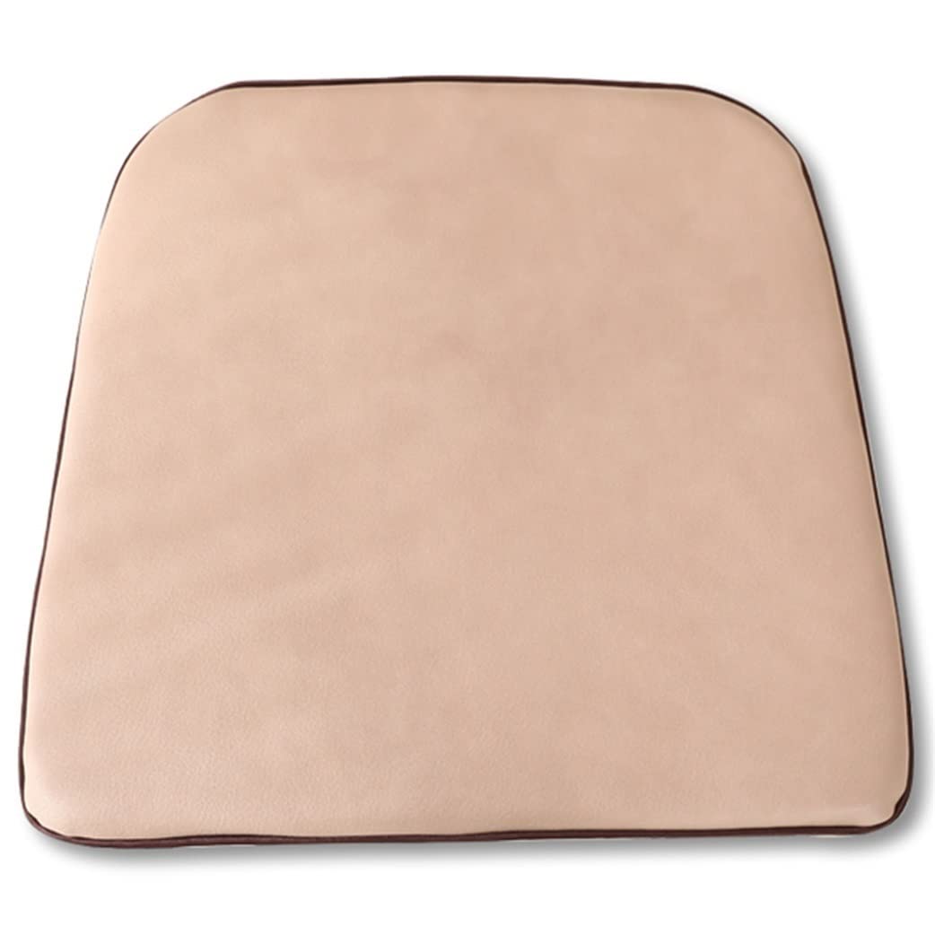 Premium Waterproof Leather Dining Chair Cushions - 1/2/4 Pack Non-Slip U-Shaped Kitchen Seat Pads (Khaki, 43x46cm) for Comfortable Dining & Kitchen Chairs - Perfect for Home, Restaurant, and Office Use