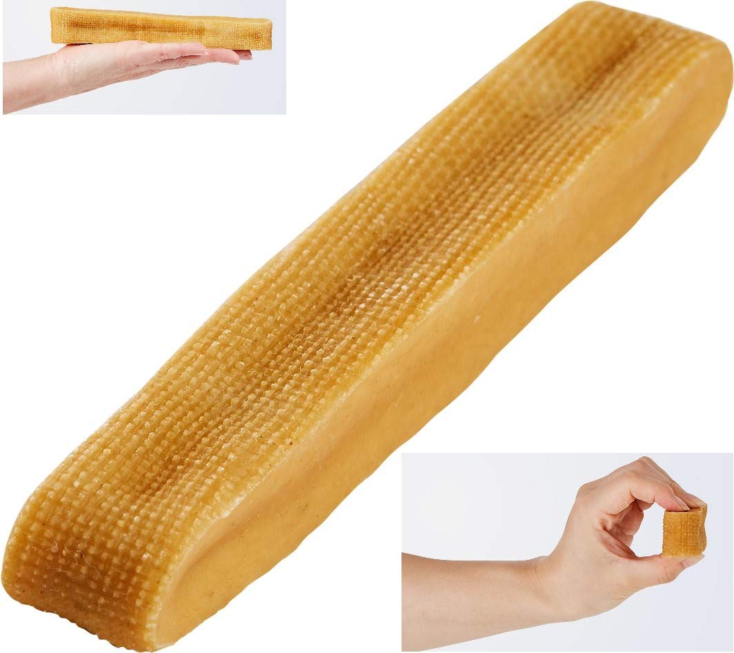 Himalayan Yak Milk Dog Chews - All-Natural Organic Yak Cheese Treats for Large Dogs | Long-Lasting Dental Chews for Aggressive Chewers | Made in Nepal | Perfect for Training, Teething & Dental Health