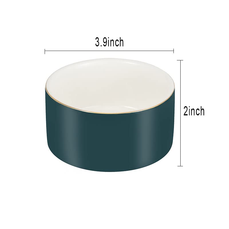 Ceramic Paper Clip Holder for Desk Organizer - Stylish Green Office Supply for Paperclips, Pins & Small Stationery | Perfect for Home, Office & Workspace Organization