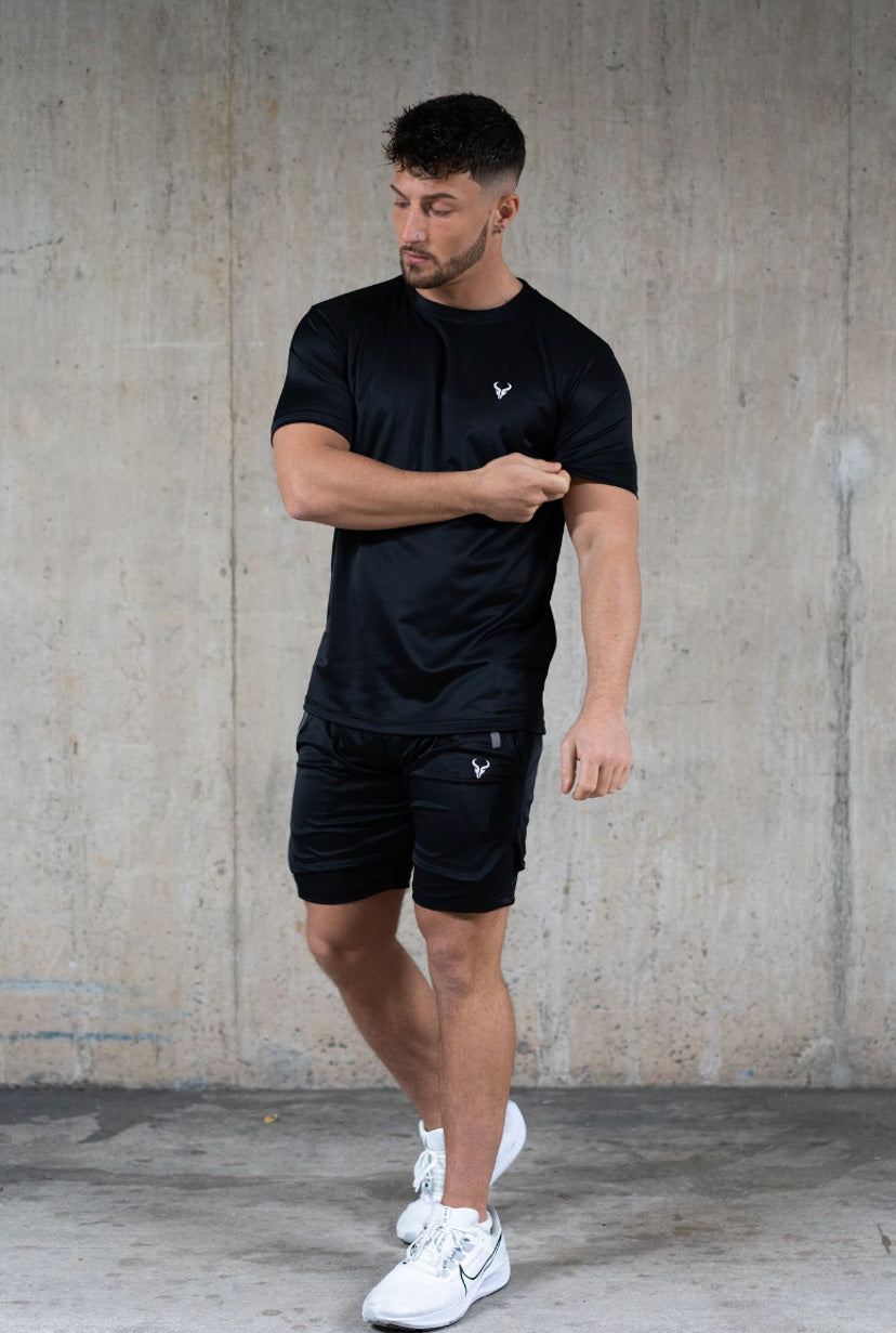 Cerus Black Proctor Men's T-Shirt - Premium Cotton Comfort Fit Casual Tee for Everyday Wear, Gym & Outdoor Activities