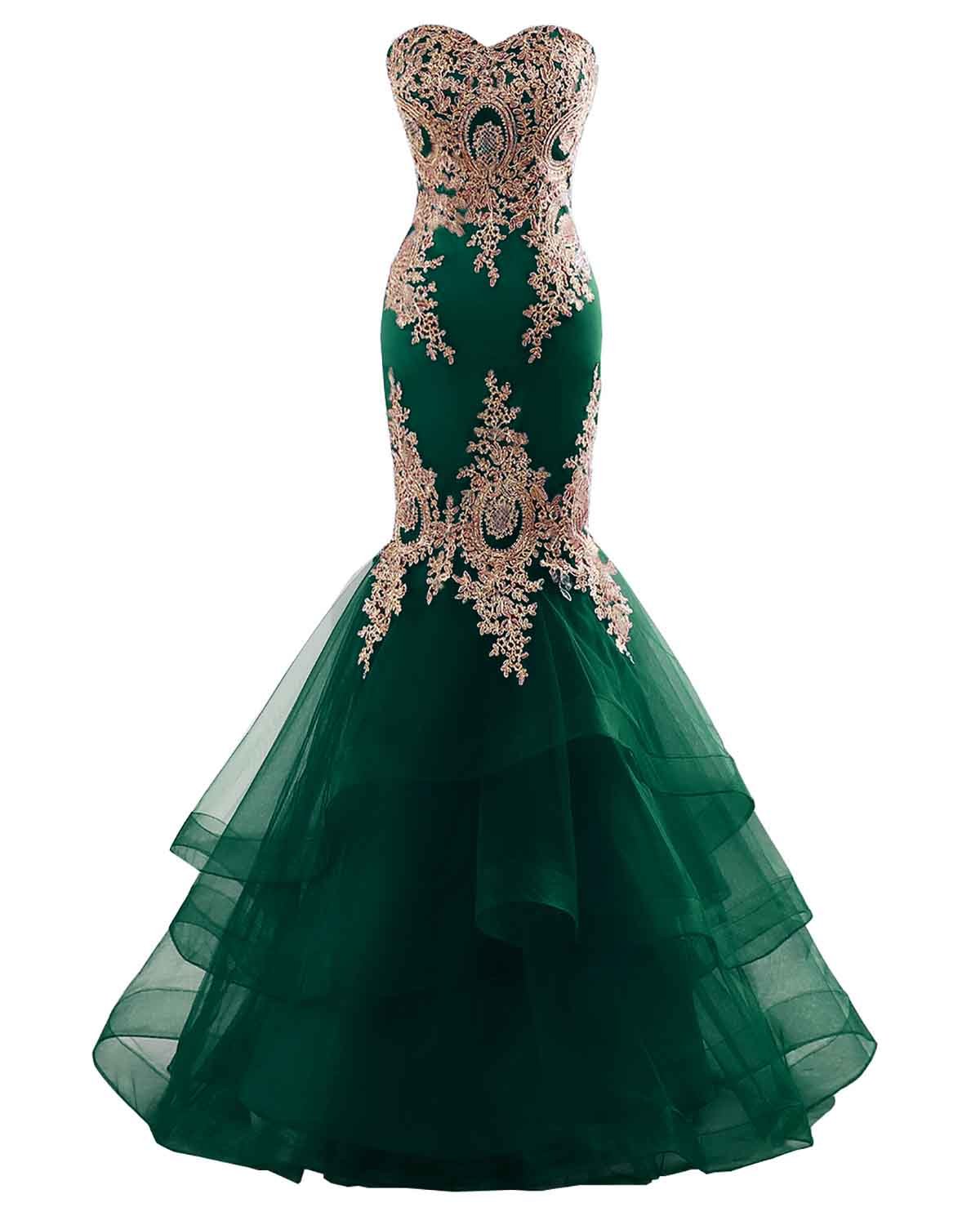 Elegant Mermaid Tulle Prom Dresses 2023 with Lace Appliques - Women's Formal Evening Gowns for Wedding, Party & Bridal Events | Perfect for Homecoming, Quinceañera & Special Occasions