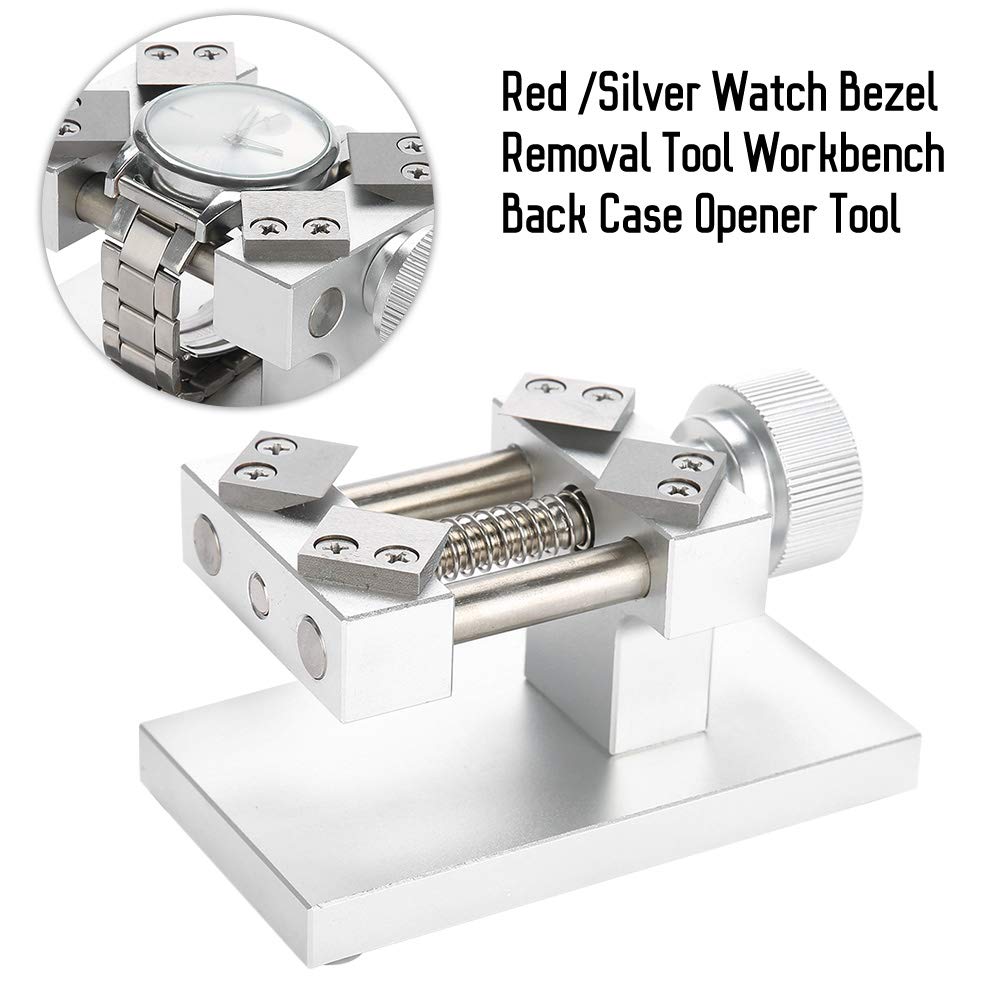 Professional Watch Bezel Opener & Back Case Removal Tool - Durable Watch Repair Accessory for Watchmakers (Silver) | Perfect for Watch Repair, Maintenance & DIY Watchmaking Projects
