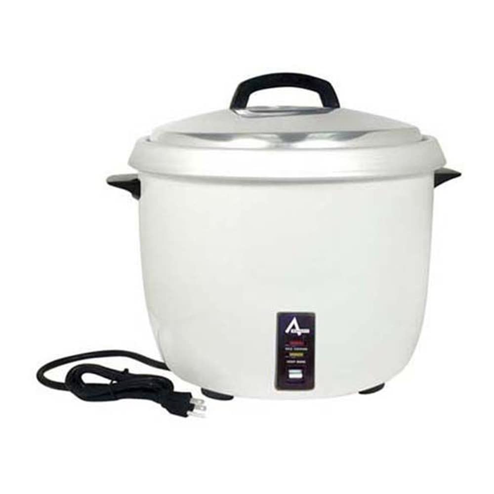 Adcraft RC-0030 Premium 30-Cup Commercial Electric Rice Cooker | 1650W-1800W | 110V-120V | NSF Certified | Stainless Steel | Clear Lid | Perfect for Restaurants, Catering & Large Family Gatherings