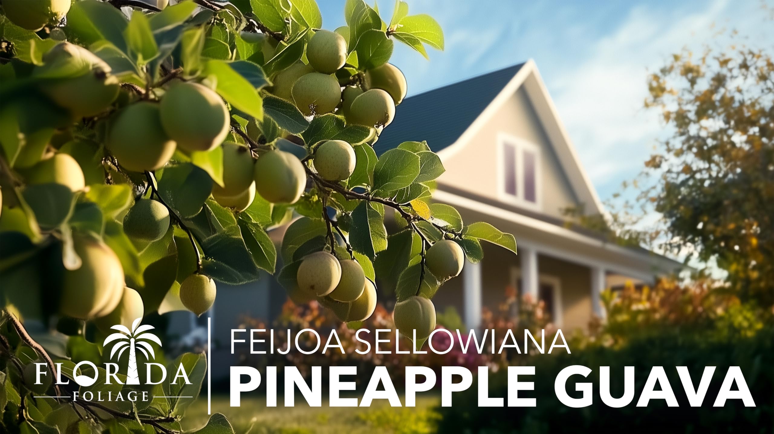 30 Live Pineapple Guava Plants (Feijoa Sellowiana) - Edible Fruit & Flowering Foliage for Home Gardens, Landscaping & Fresh Fruit Production