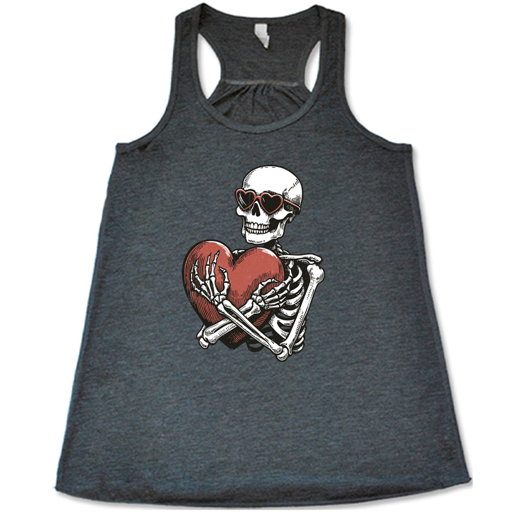 Skeleton Hug Shirt - Funny Bone Graphic Tee for Men & Women | Halloween, Day of The Dead, Gothic Fashion | Perfect for Costume Parties & Spooky Events