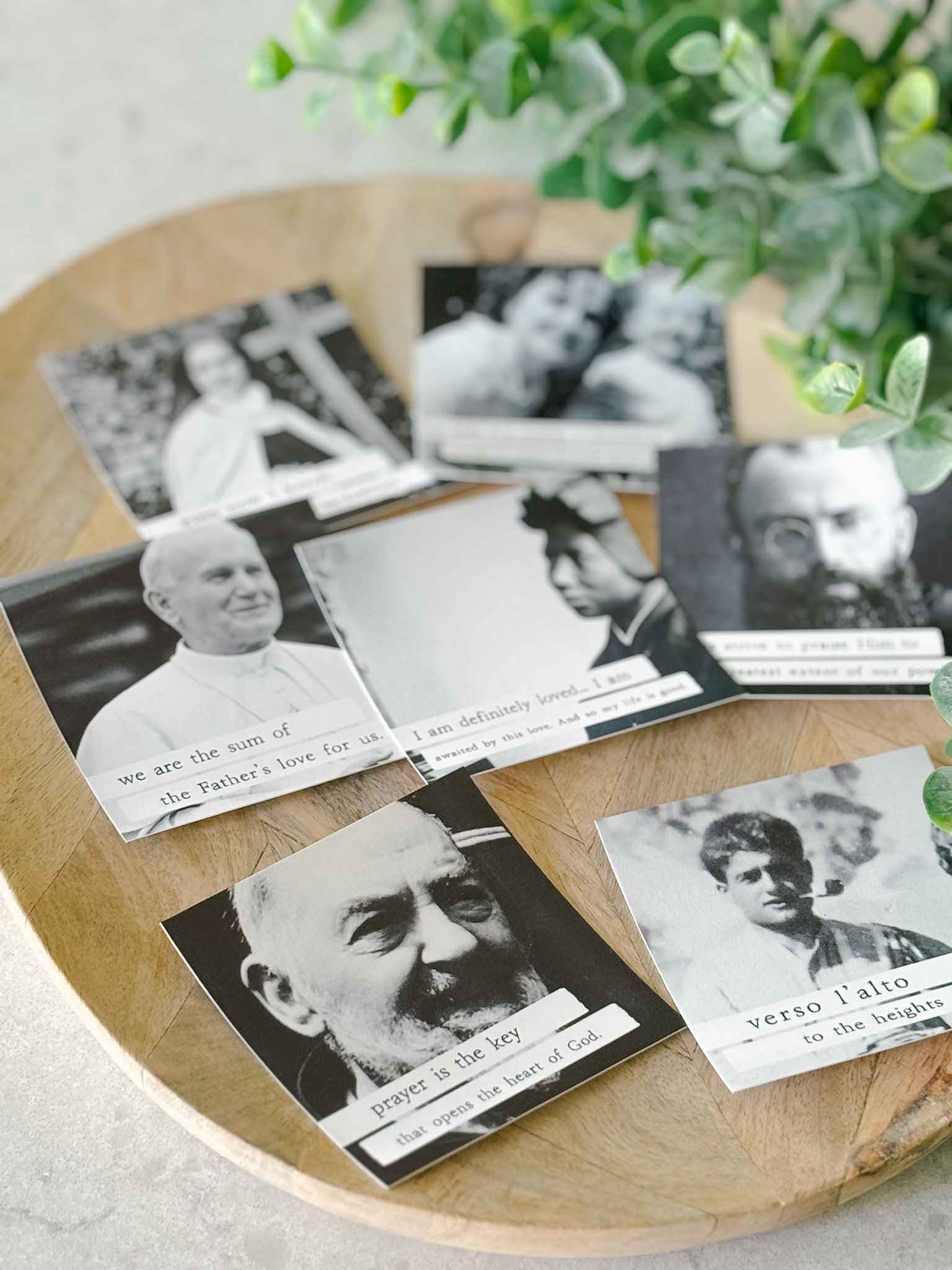 Cloud of Witnesses Saint Cling Affirmations - Inspirational Christian Wall Decals for Home & Church Decor