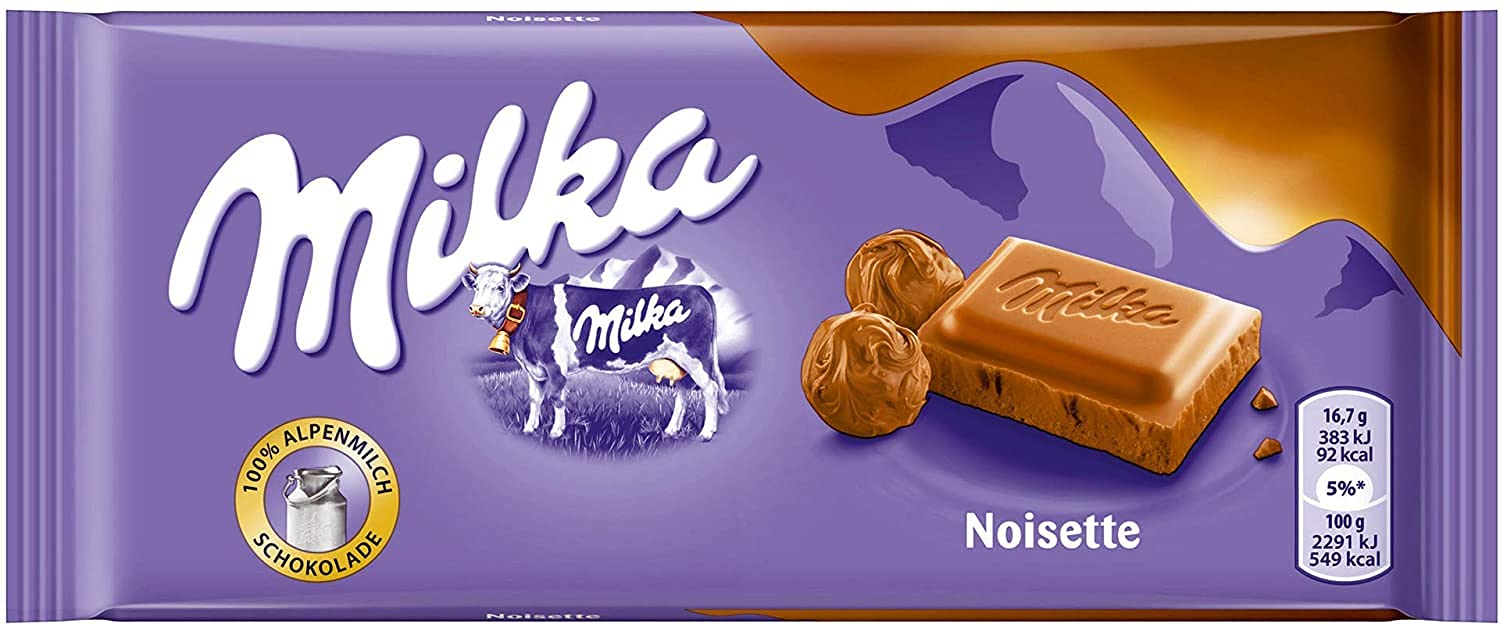 Premium Milk Chocolate with Hazelnuts (Noisette) - Delicious Gourmet Candy for Gifting, Parties & Dessert Toppings
