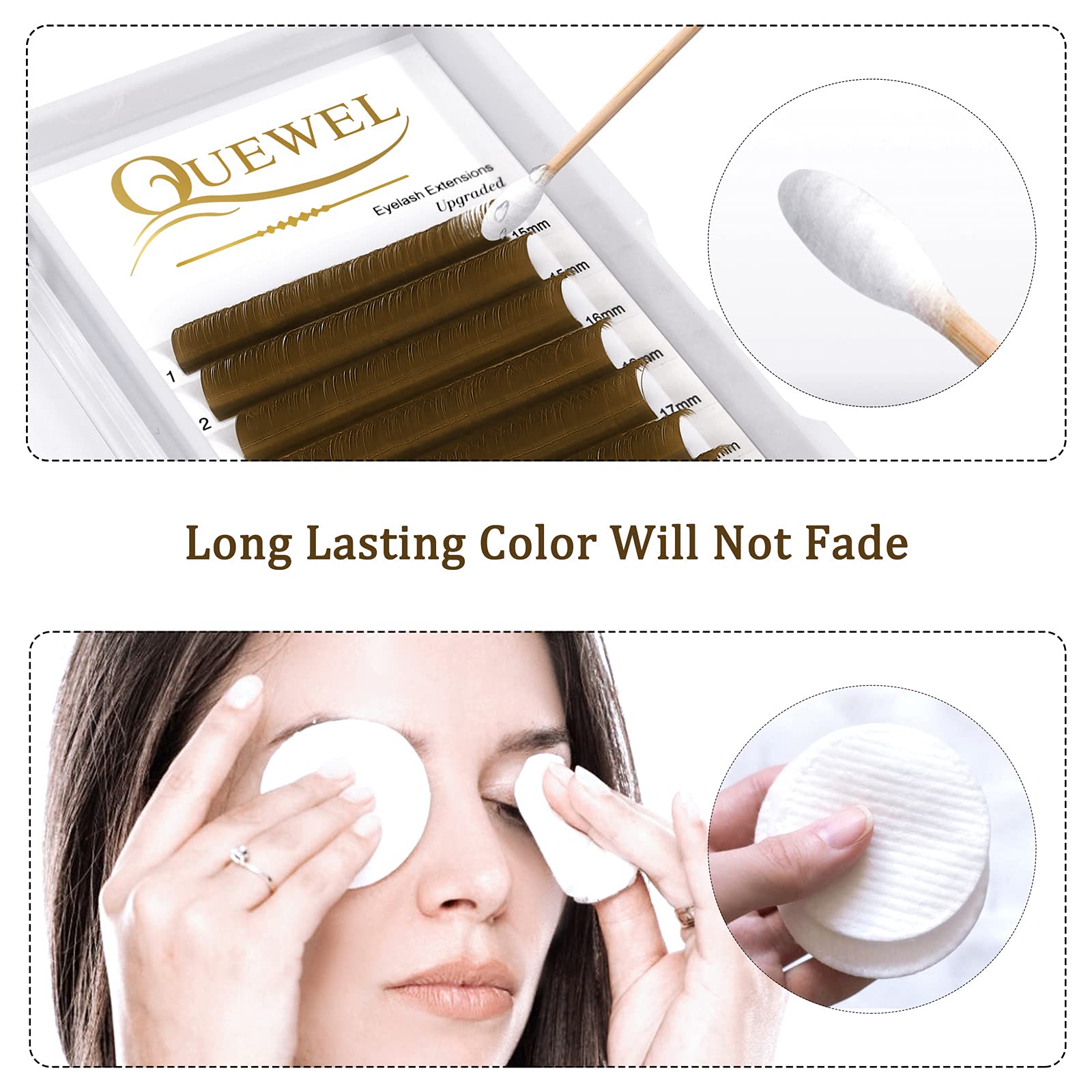 Premium 0.07mm D Curl Volume Lash Extensions 15-20mm - Natural Brown Eyelash Extensions for Easy Fanning (2D-20D) - Perfect for Salon Professionals & DIY Lash Artists - Ideal for Weddings, Parties & Everyday Glam