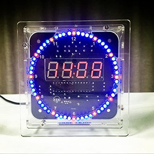 DIY Electronic Clock Kit for Soldering Practice - Digital Timer & Alarm Clock for Beginners | STEM Learning, Home School Projects & Gift for Electronics Enthusiasts