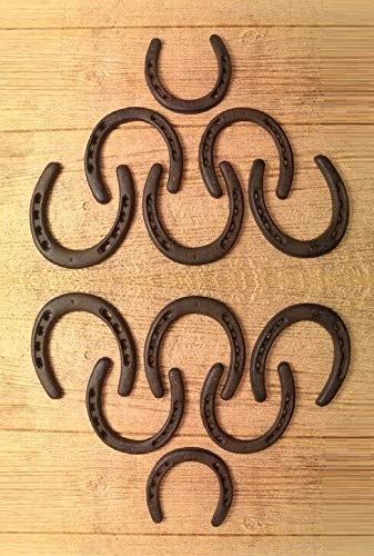 Heavy Duty Cast Iron Horseshoes - 4 3/4