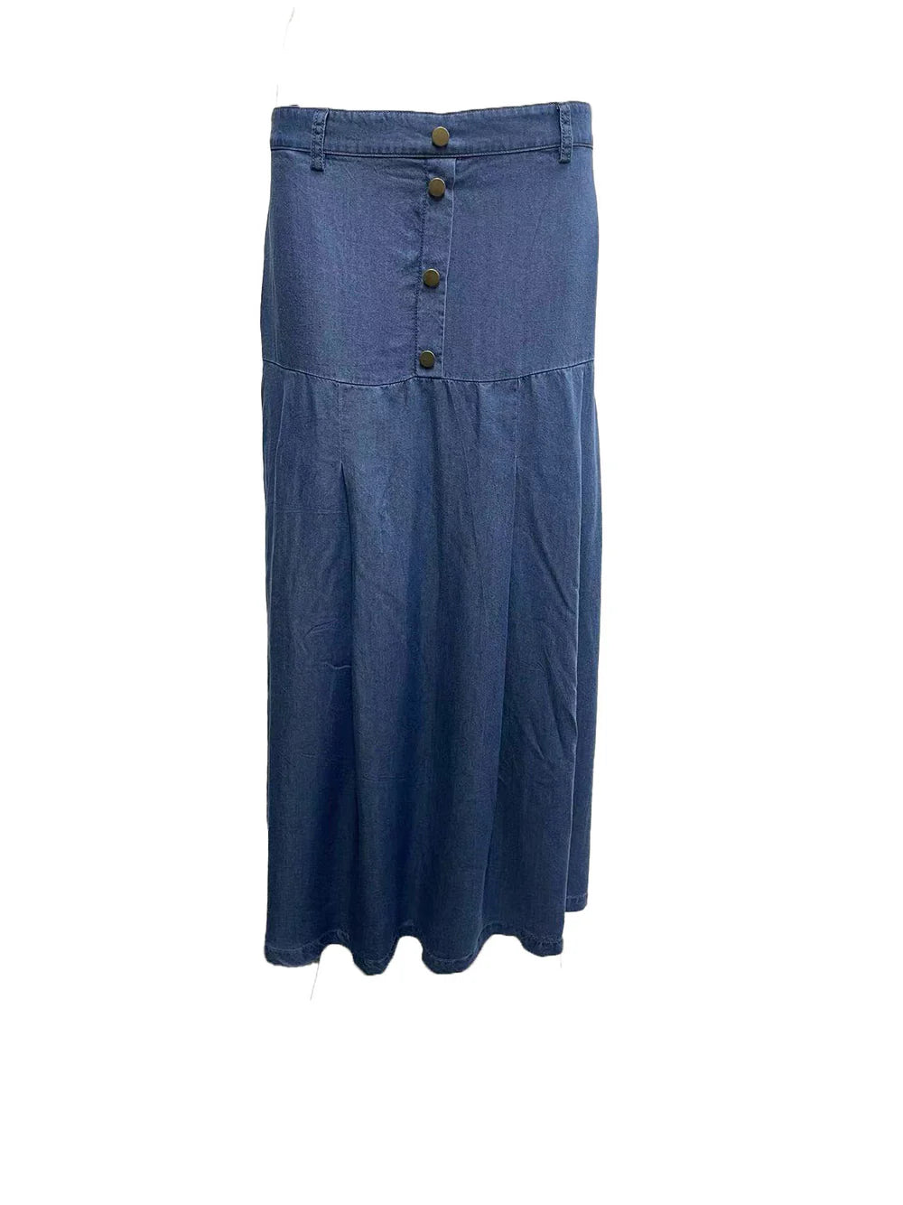 Stylish Payton Denim Skirt by Froo | Women's High Waist A-Line Jeans Skirt | Perfect for Casual Outfits, Date Nights & Office Wear