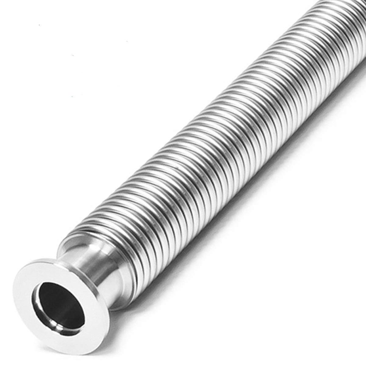 KF25 Vacuum Corrugated Bellows Pipe Tube - ISO-KF Flange Compatible Metal Hose (3000mm/118.11