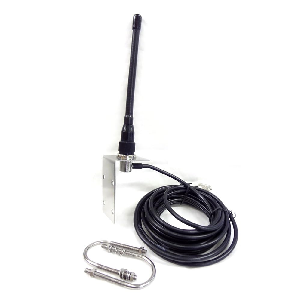VHF Marine Antenna 156-163Mhz Waterproof with 5M Cable for Boat Sailboat Yacht - Perfect for Offshore Navigation