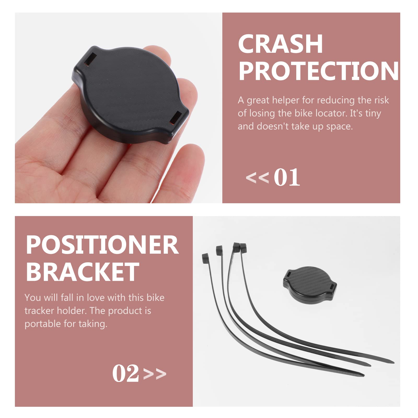 LUOZZY Bike GPS Tracker Holder - Anti-Theft Bicycle Mount for Cycling Safety