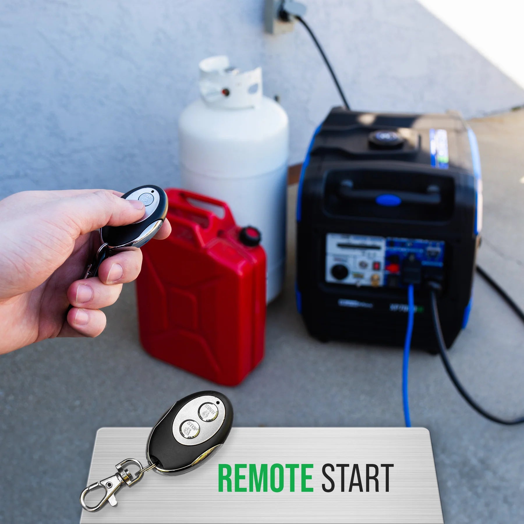 DuroMax XP7000iH 5500W/7000W Dual Fuel Portable Generator - Gas & Propane Powered with Remote Start, Inverter Technology & CO Alert - Perfect for Home Backup Power, Camping & Outdoor Activities