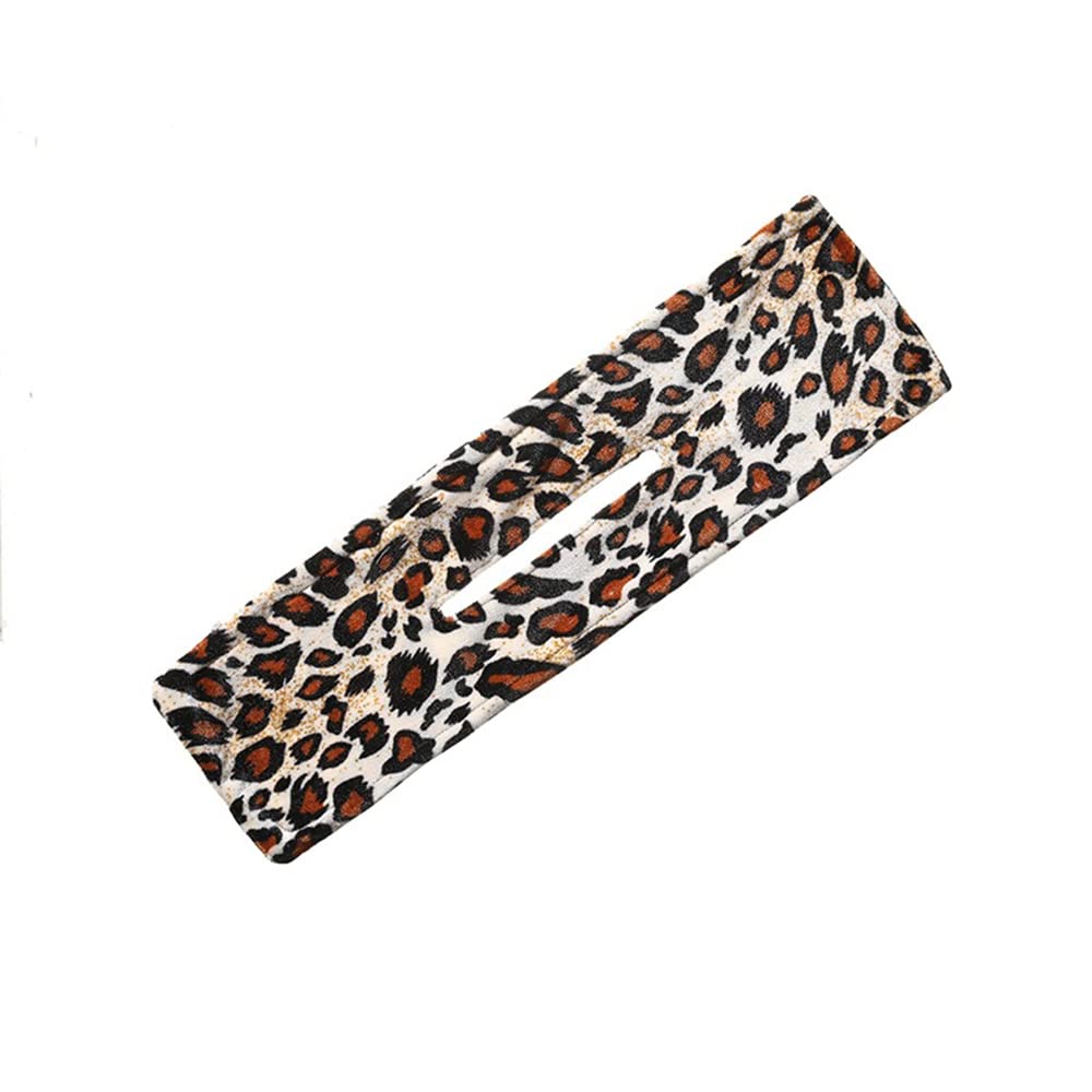 French Twist Hair Bun Maker for Women - Leopard Print Cloth Hair Clip & Bun Accessories - Perfect for Parties, Weddings, and Everyday Elegance (Color 2)