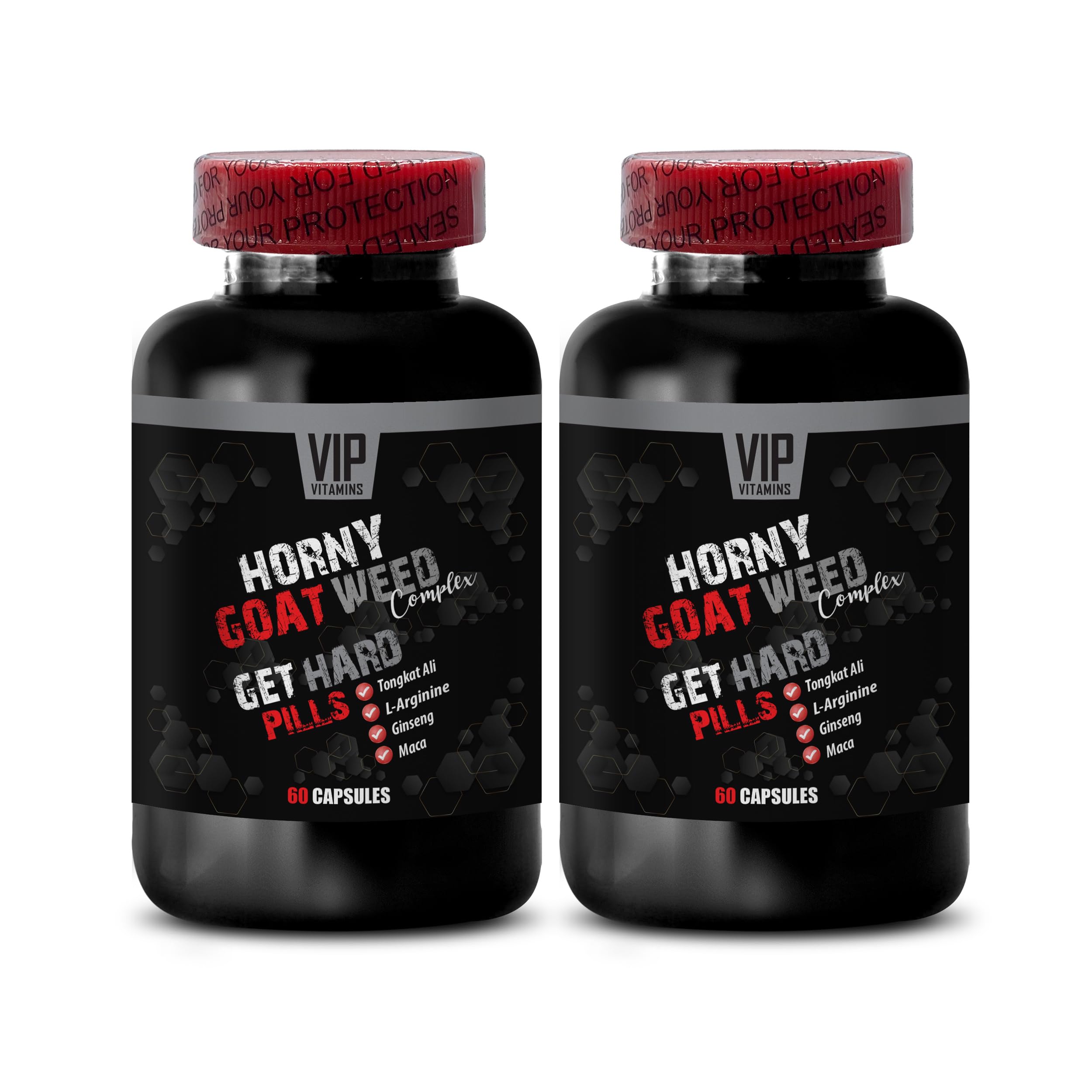 Premium L-Arginine Ginseng Maca Extract for Men - Natural Male Enhancement Supplement with Tongkat Ali, Maca Root, Muira Puama & Herbal Blend - 2 Bottles (120 Capsules) - Boost Energy, Stamina & Performance for Workouts & Intimacy