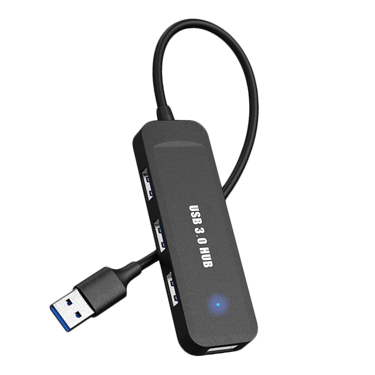Gatuida 4-Port USB Hub 3.0 High-Speed Data Transfer Splitter for Laptop, PC, MacBook - Expand USB Ports for Keyboard, Mouse, Flash Drive, Printer & More - Compact USB Adapter for Home Office & Travel Use
