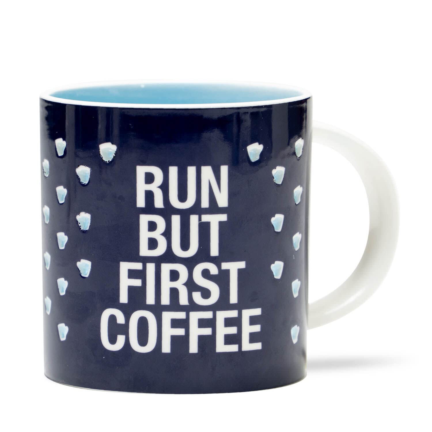 Gone For a Run But First Coffee Porcelain Mug - Premium Running Themed Coffee Cup in Multiple Colors - Perfect Gift for Runners & Coffee Lovers - Ideal for Morning Jogs, Workouts & Office Use
