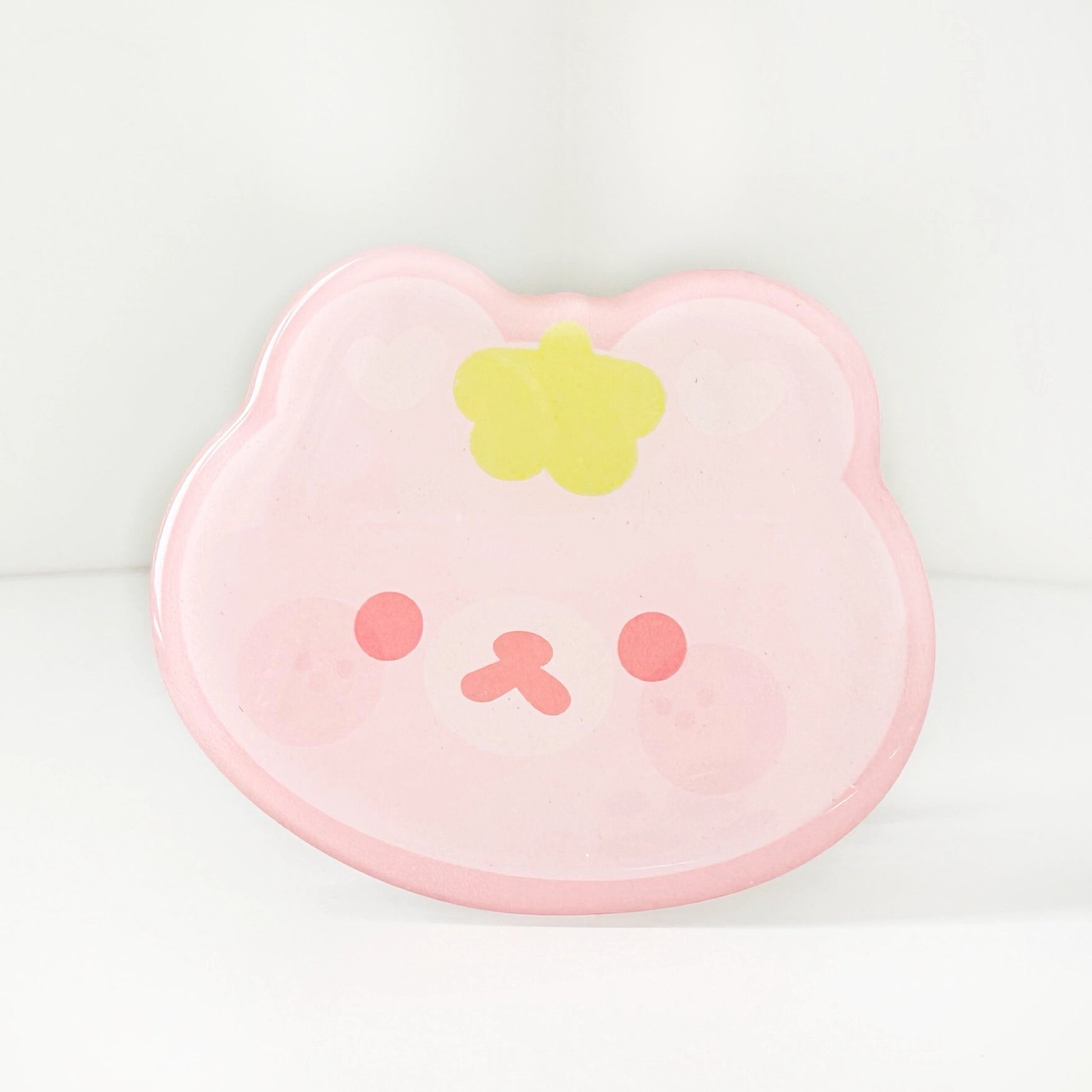 Cotton Candy Bear Phone Grip Holder - Cute Glossy Glitter Phone Stand for iPhone & Samsung | Perfect for Summer, Beach, Pool Parties & Everyday Use