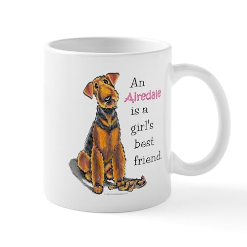 White - Airedale Terrier Lover Mug