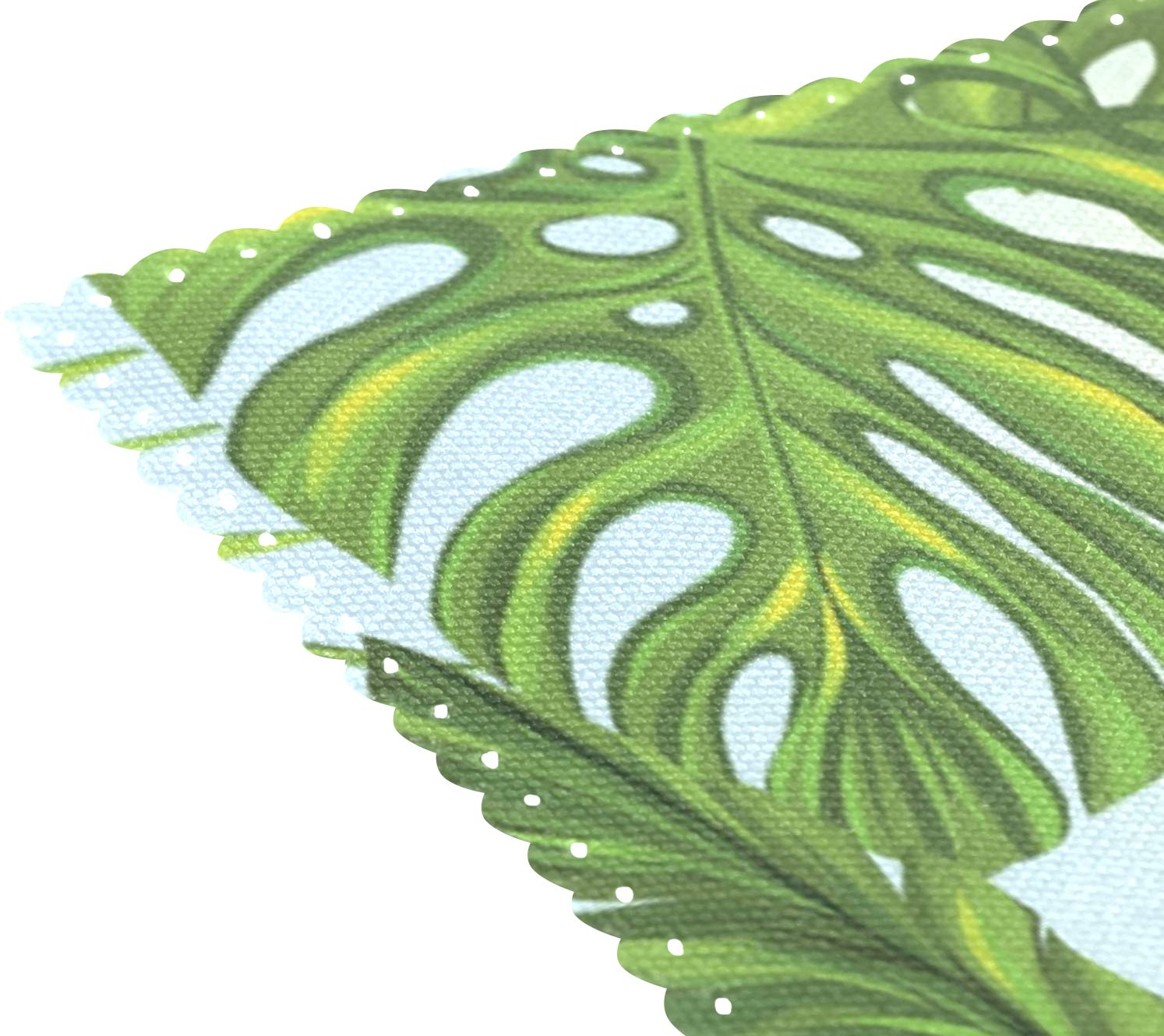 MOYYO Tropical Plants Parrot Placemats - Set of 4 Heat-Resistant Non-Slip Polyester Table Mats, Washable & Easy Clean for Kitchen Dining Decor | Perfect for Bird Lovers, Tropical Theme Parties & Everyday Meals