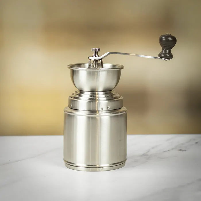 Sabatier Judge Stainless Steel Coffee Grinder - Premium Manual Burr Mill for Espresso, French Press & Pour Over - Perfect for Home, Office & Camping Use