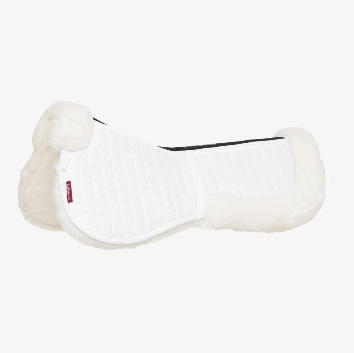 LeMieux Merino+ ProSorb 2 Pocket Half Pad - Breathable Wool Horse Saddle Pad for Comfort & Performance - Perfect for Dressage & Jumping