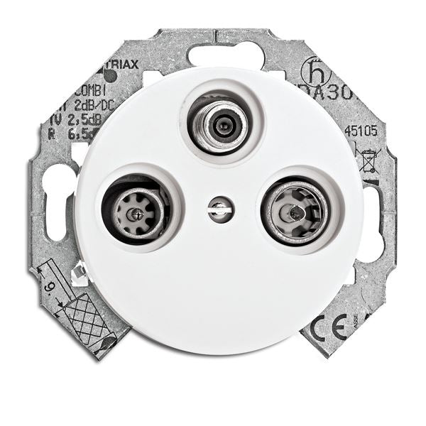 Antenna Socket Insert - High-Quality Multimedia Porcelain for Home Theater & Audio Systems | Perfect for TV, Radio & Smart Home Installations