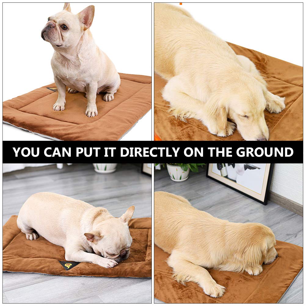 TEHAUX Waterproof Electric Heating Pad for Dogs & Cats - Self-Warming Pet Mat with Glued Cotton, Heated Dog Bed & Cat Bed for Winter - Ideal for Indoor Use, Crate Training, and Arthritis Relief
