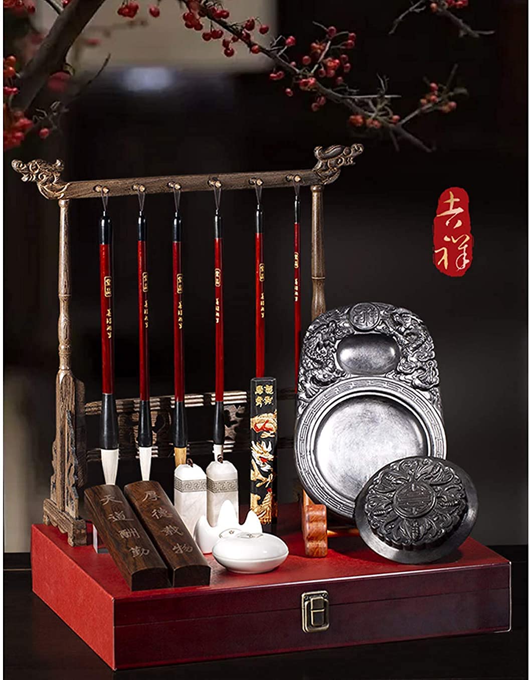 Premium Chinese Calligraphy Brush Set - Sumi Ink & Watercolor Brush Pens for Kanji, Japanese Calligraphy & Art - Perfect Gift for Artists & Beginners - Ideal for Home, Studio & Classroom Use