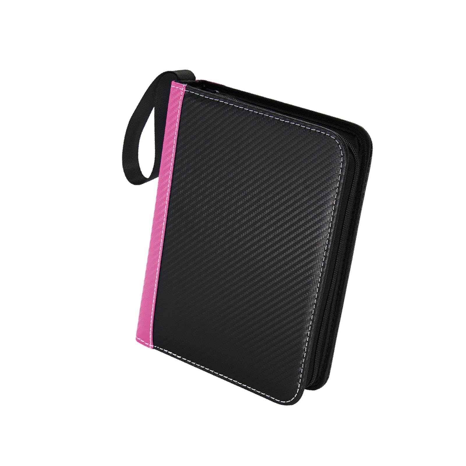 Luwecf 9-Pocket Zippered Trading Card Binder - Premium Baseball Card Organizer for Sports Collectibles (Pink) | Perfect for Collectors, Storage & Display of Trading Cards