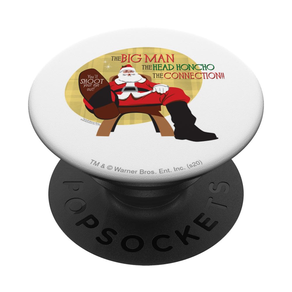 Christmas Story The Big Man PopSockets Standard PopGrip - Swappable Phone Grip & Stand for iPhone, Samsung & Smartphones - Perfect for Holiday Gifts & Everyday Use