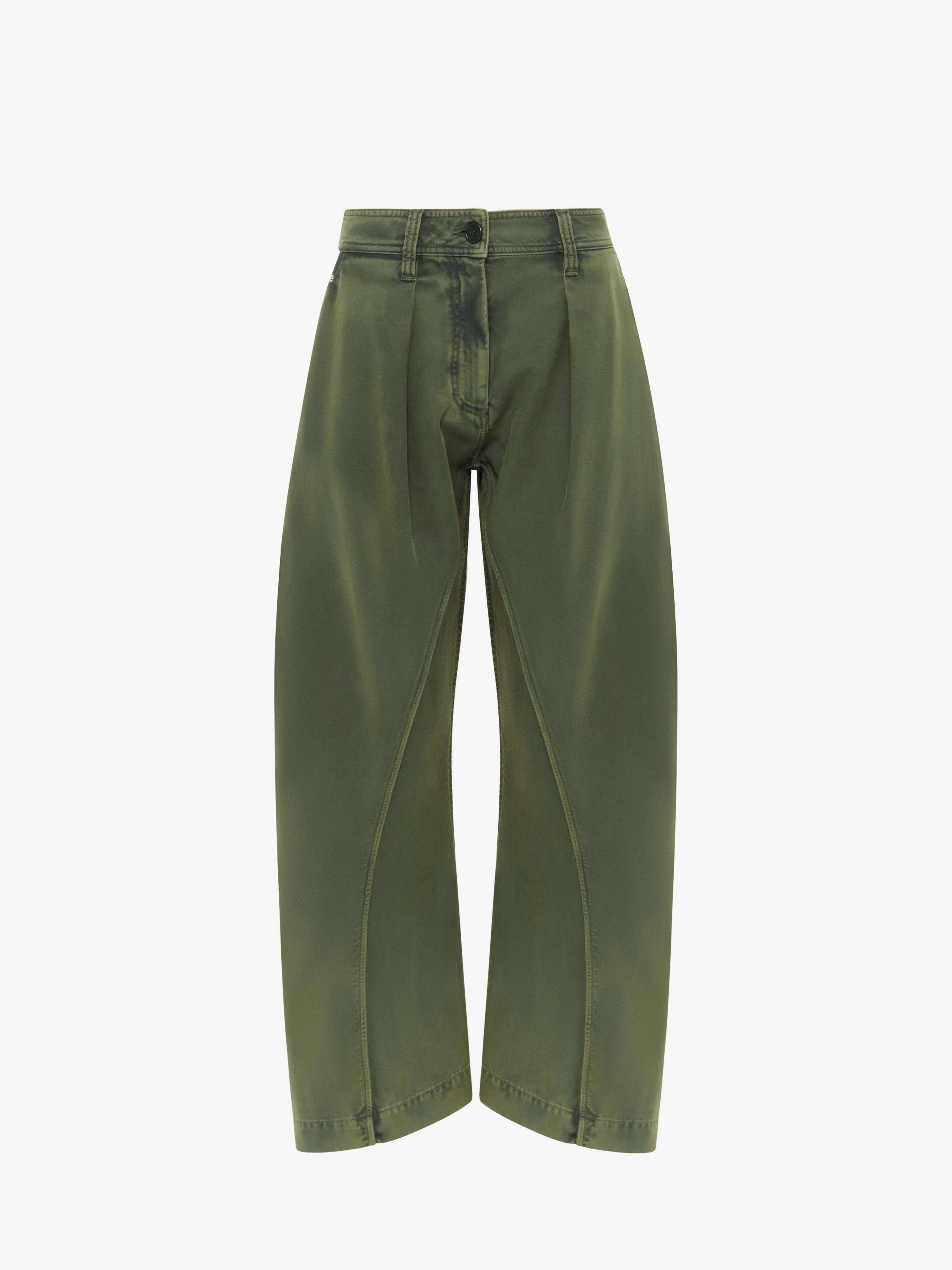 Stylish High-Waisted Twisted Seam Trousers for Women - Comfortable Stretch Pants for Work, Office & Casual Outfits