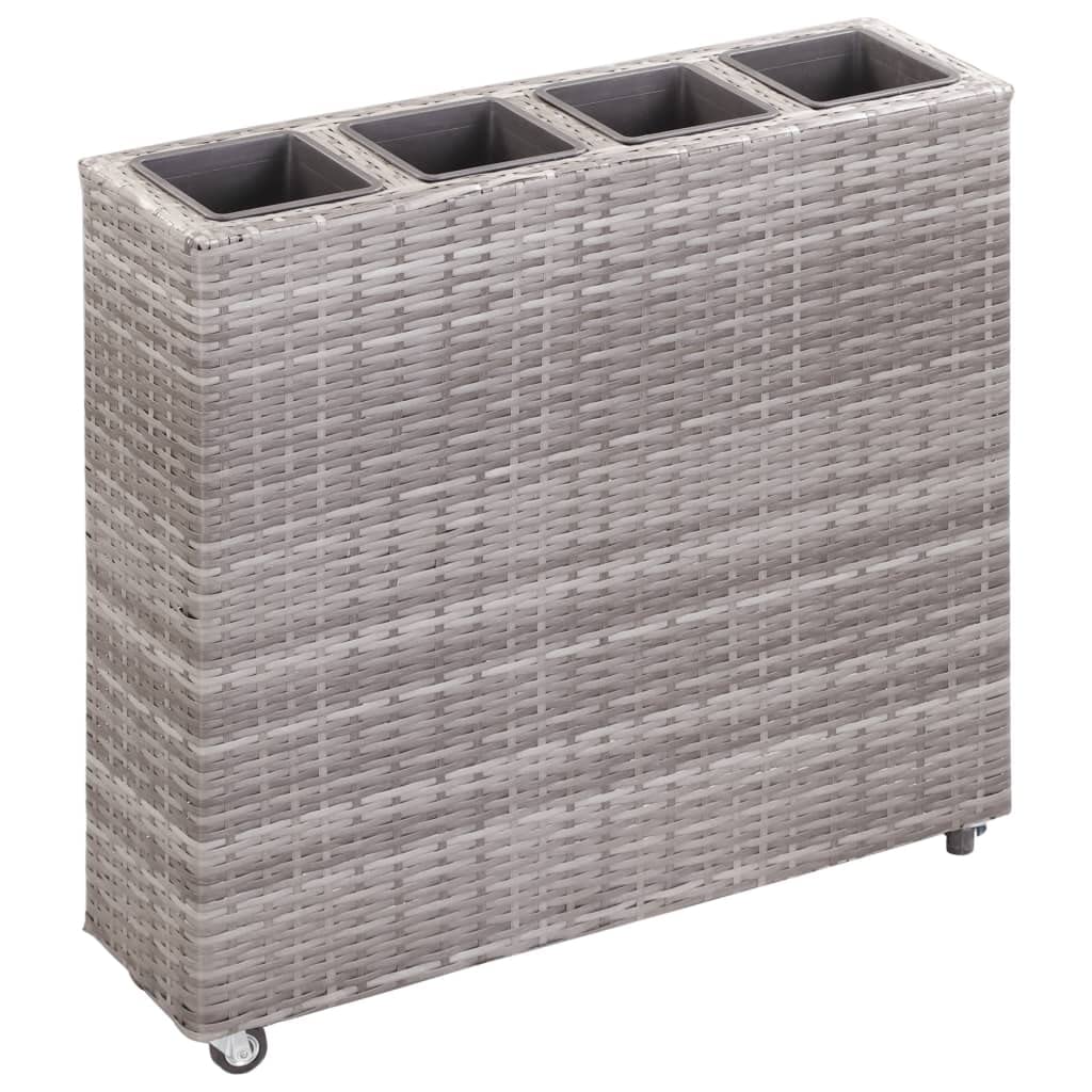 Raised Garden Bed with 4 Pots - 31.5