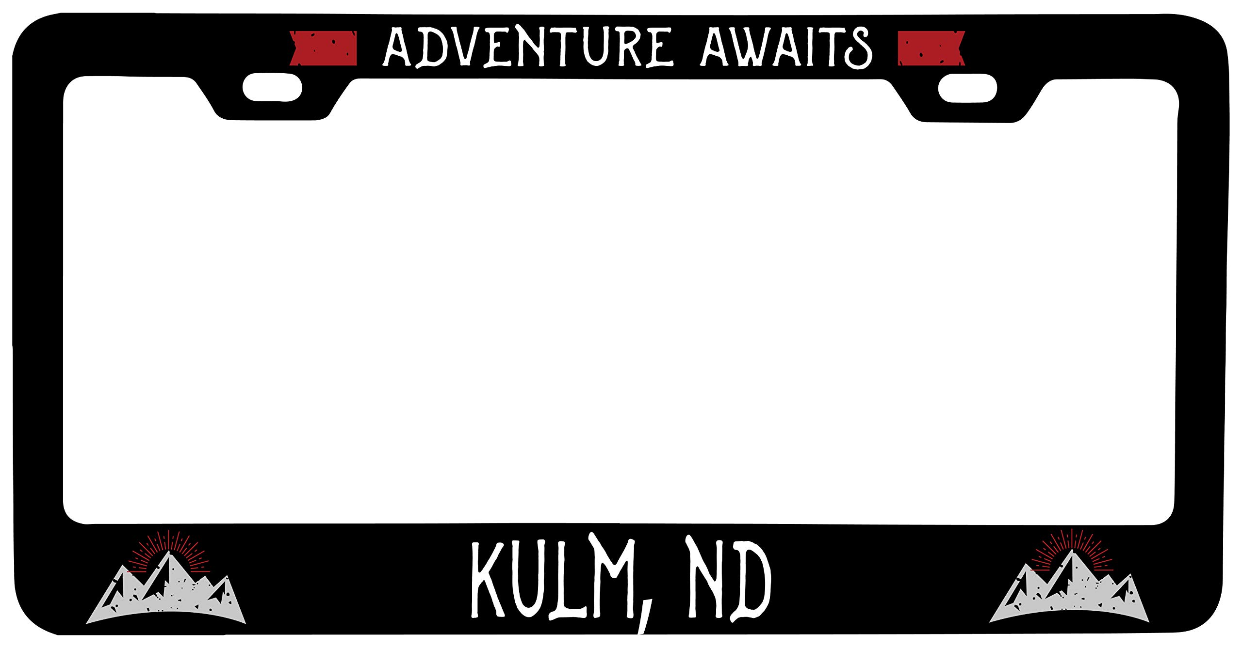 R and R Imports Kulm North Dakota Vanity Metal License Plate Frame - Custom Car Accessories for Personalized Vehicle Decoration - Perfect for Gifts, Car Shows, and State Pride Display
