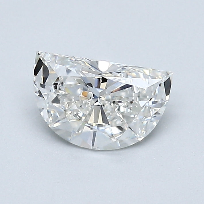 0.65 Carat G Color VS1 Clarity Half Moon Diamond Engagement Ring - Perfect for Wedding Bands & Anniversary Gifts