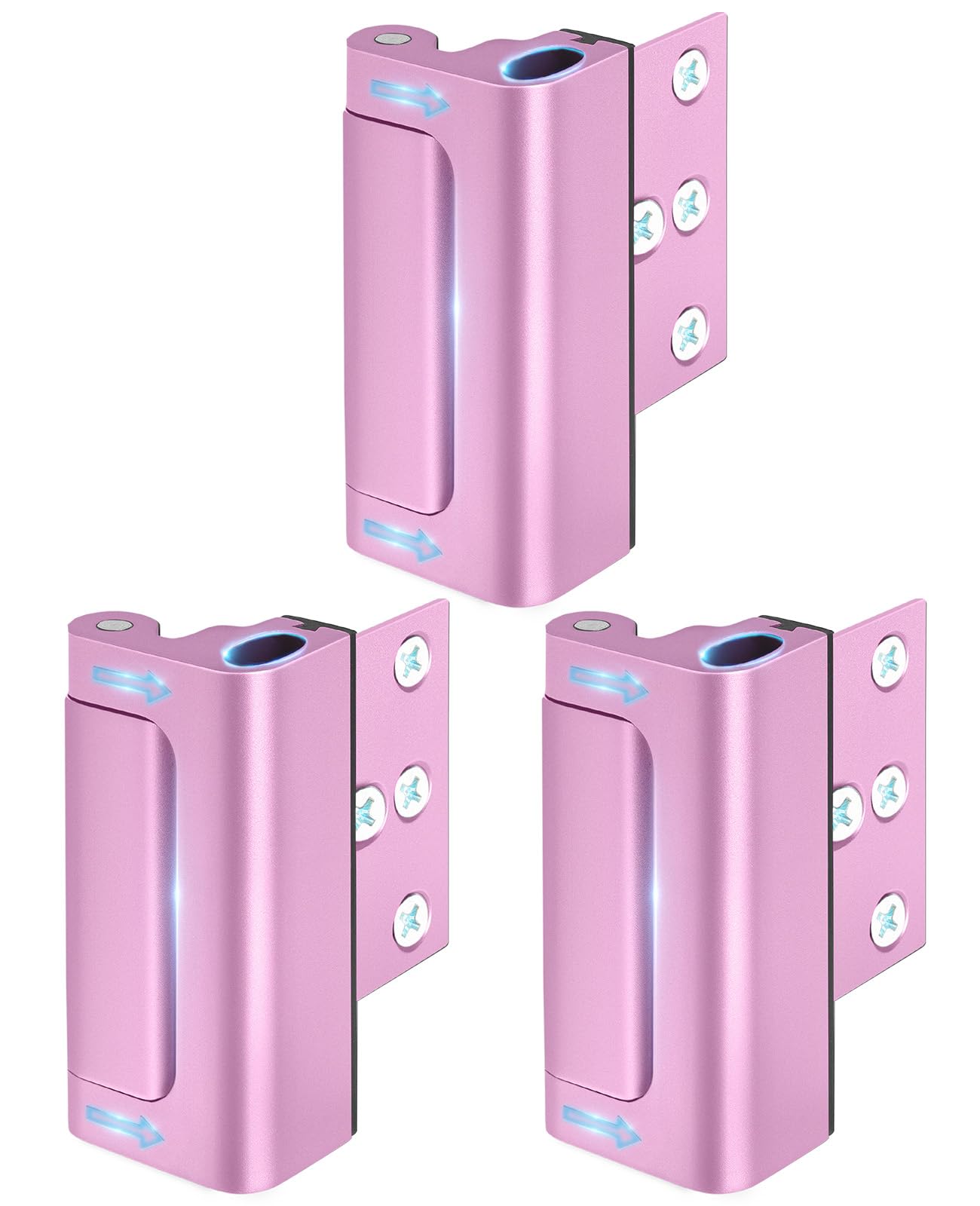 Home Security Door Reinforcement Lock - Childproof Door Lock for Kids Safety, Top Front Door Guardian, Heavy Duty Metal Flip Lock for Apartment & Bedroom (Use for Swinging Inward Doors at Night)