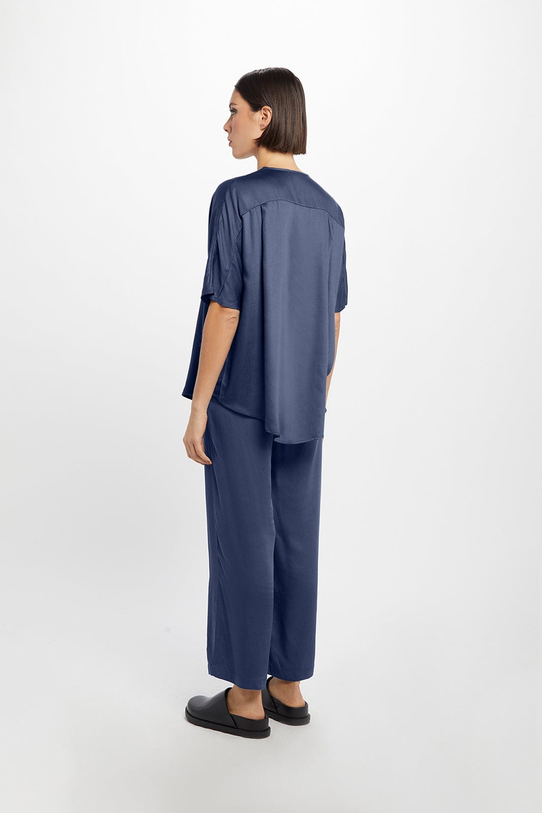 Carina TENCEL™ Modal Cropped Palazzo Pants for Women | High Waist Wide Leg Trousers in Multiple Colors | Comfortable & Breathable for Office, Travel & Casual Wear