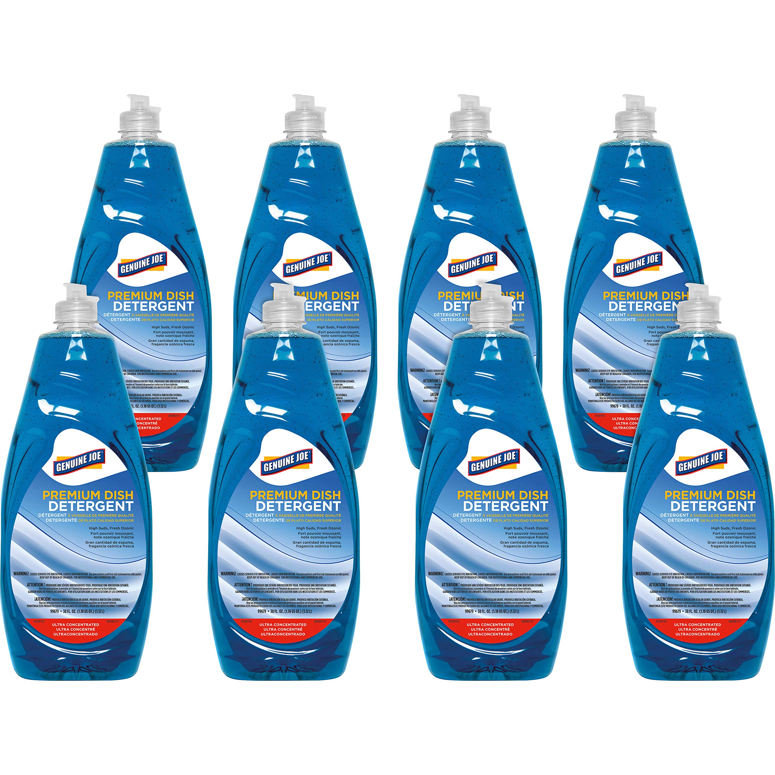 Genuine Joe Premium Dish Detergent - Heavy Duty Degreaser for Pots, Pans & Dishes | Eco-Friendly & Powerful Cleaning | Perfect for Kitchen, Restaurant & Commercial Use