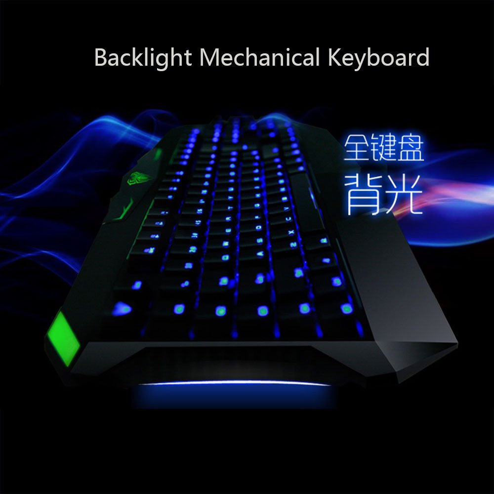 Aula Wired Gaming Keyboard - Mechanical Feel RGB Backlit Keyboard with Anti-Ghosting (Dragon Abyss SI-863) for PC, PS4, Xbox Gaming & Office Work