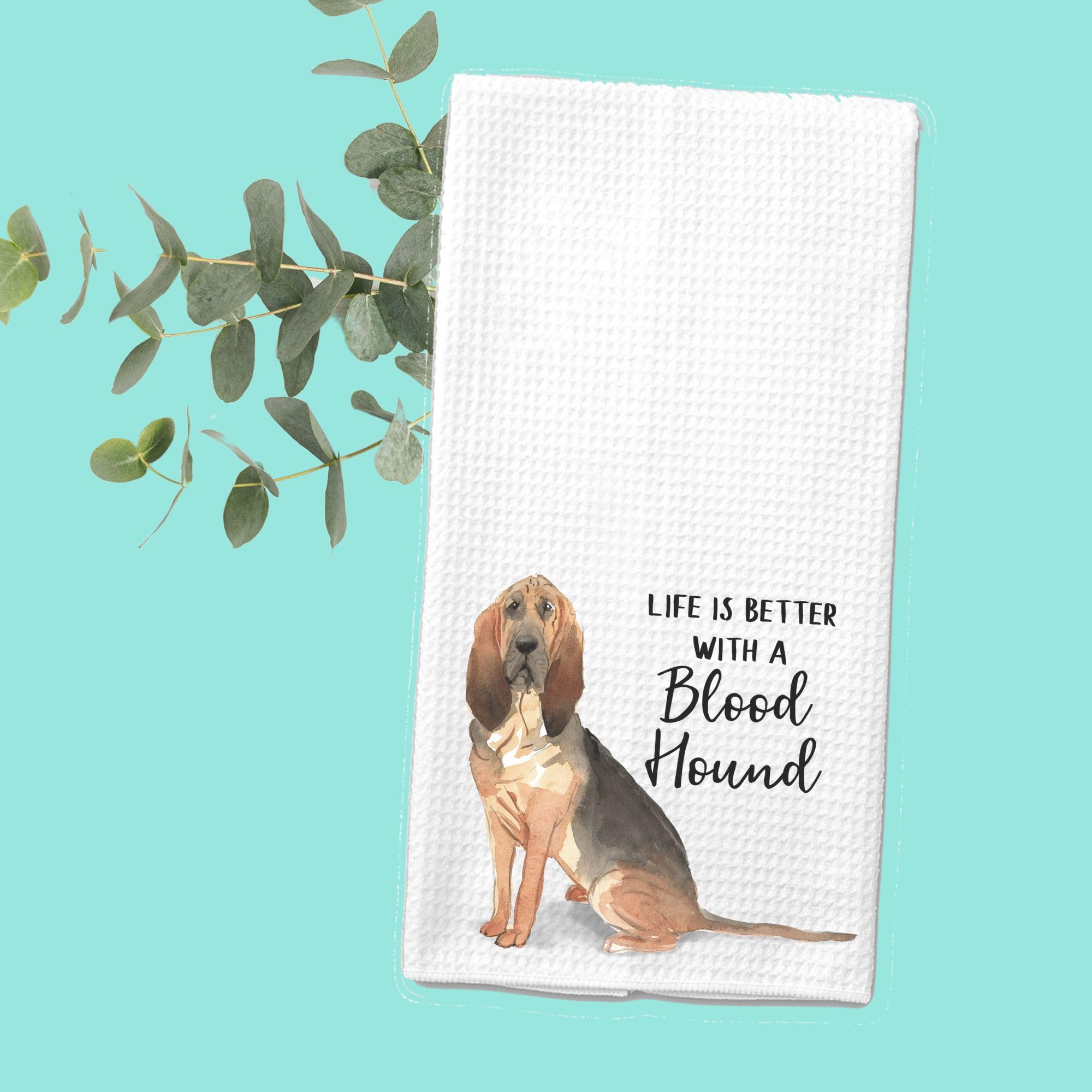 Premium Bloodhound-Themed Microfiber Kitchen Towel Set - Absorbent & Quick-Drying Dish Cloths for Dog Lovers - Perfect Gift for Pet Owners, Home Decor & Kitchen Essentials (2-Pack) - Ideal for Cooking, Cleaning & Decorating Dog-Themed Spaces