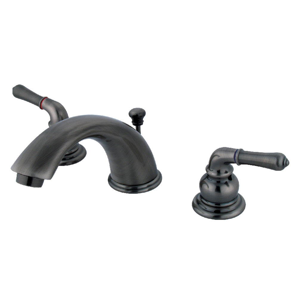 Kingston Brass GKB963 Widespread Bathroom Faucet - 8 Inch Centerset, Oil Rubbed Bronze Finish, High Arc Spout for Modern Bathroom Sink - Perfect for Bathroom Vanity, Guest Bath, and Powder Room Upgrades
