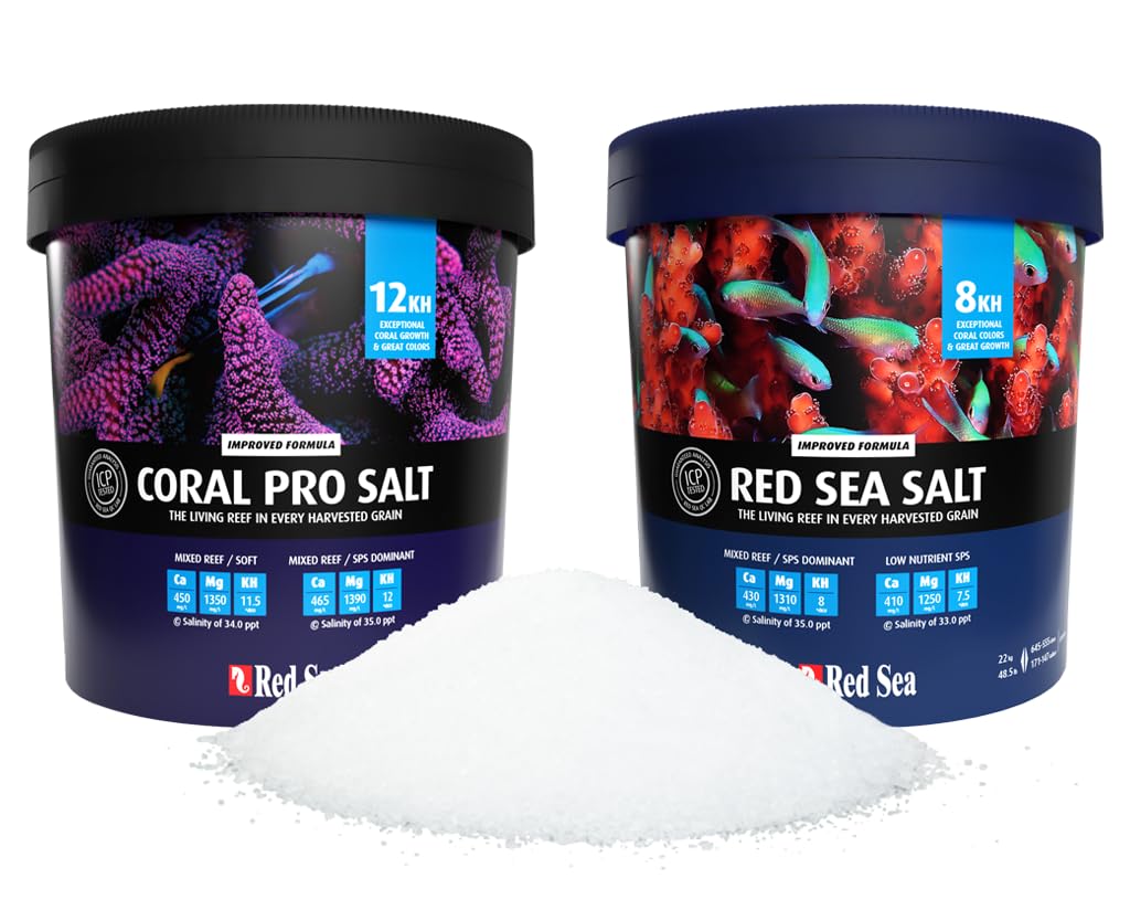 Premium Red Sea Coral Pro Reef Salt Mix - 175 Gallon Marine Aquarium Salt for Optimal Coral Health & Stability | Perfect for Reef Tanks, Saltwater Aquariums & Coral Growth