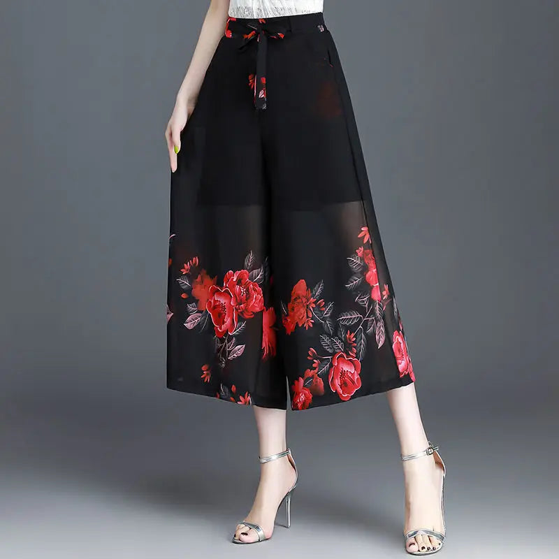 Stylish Black Women's Wide Leg Pants with Adjustable Waist Strap - 10 Trendy Designs | Korean Harajuku Fashion 2023 | Perfect for Casual Wear, Office Outfits & Street Style